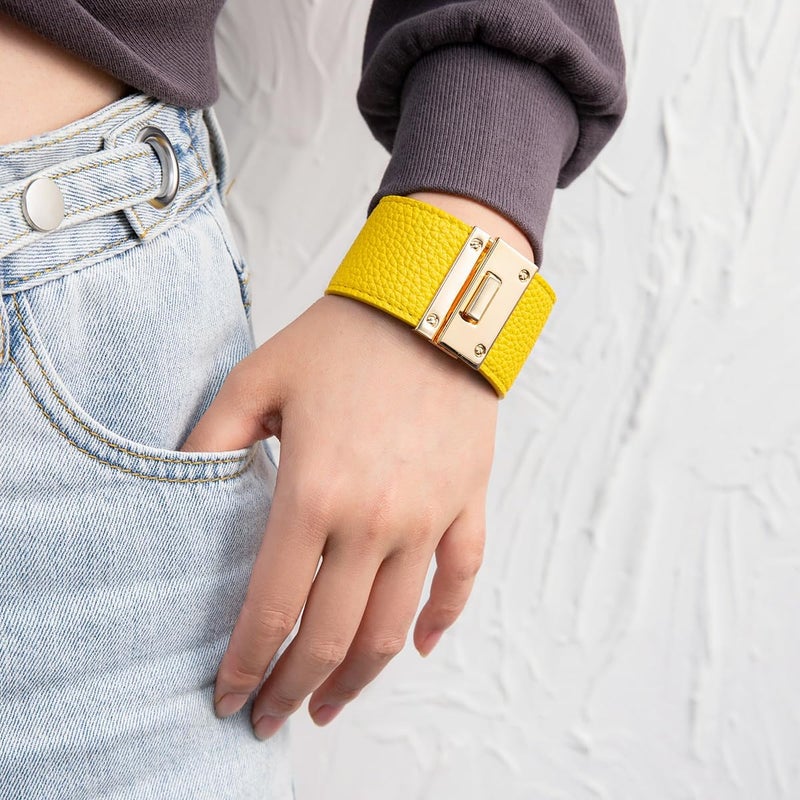 Rantanto Braid Leather Wrap Bracelet Trendy Stackable Crystal Cuff Boho Gold Heart Bracelet Jewelry Gift For Women - Image 4